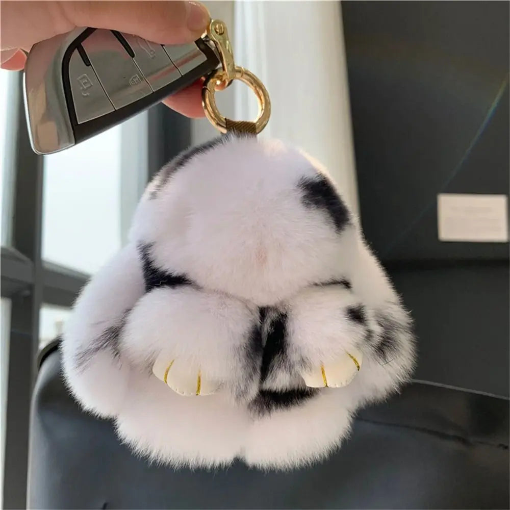 Cute Plush Bunny Purse Charm