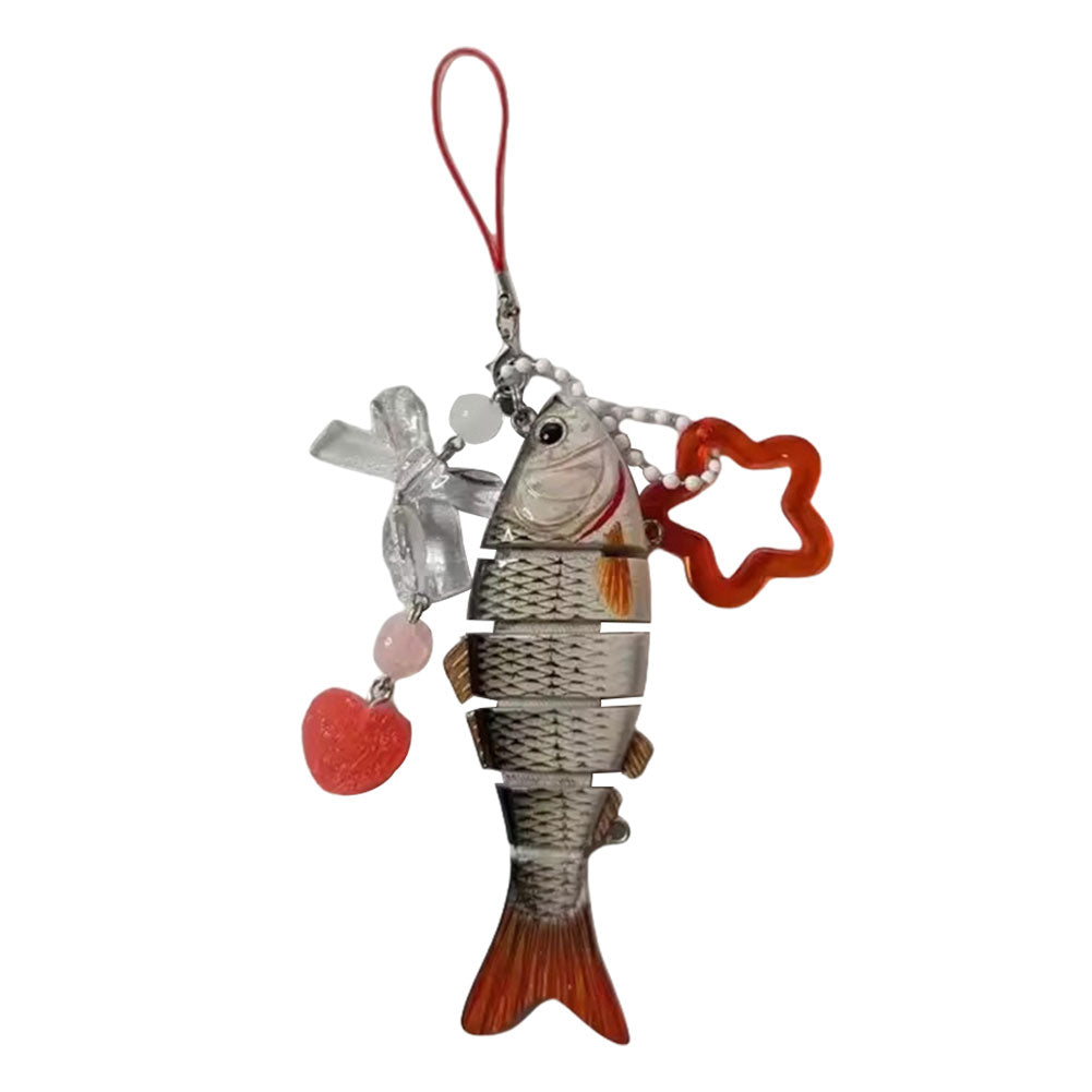 Handmade Acrylic Fish Purse Charm